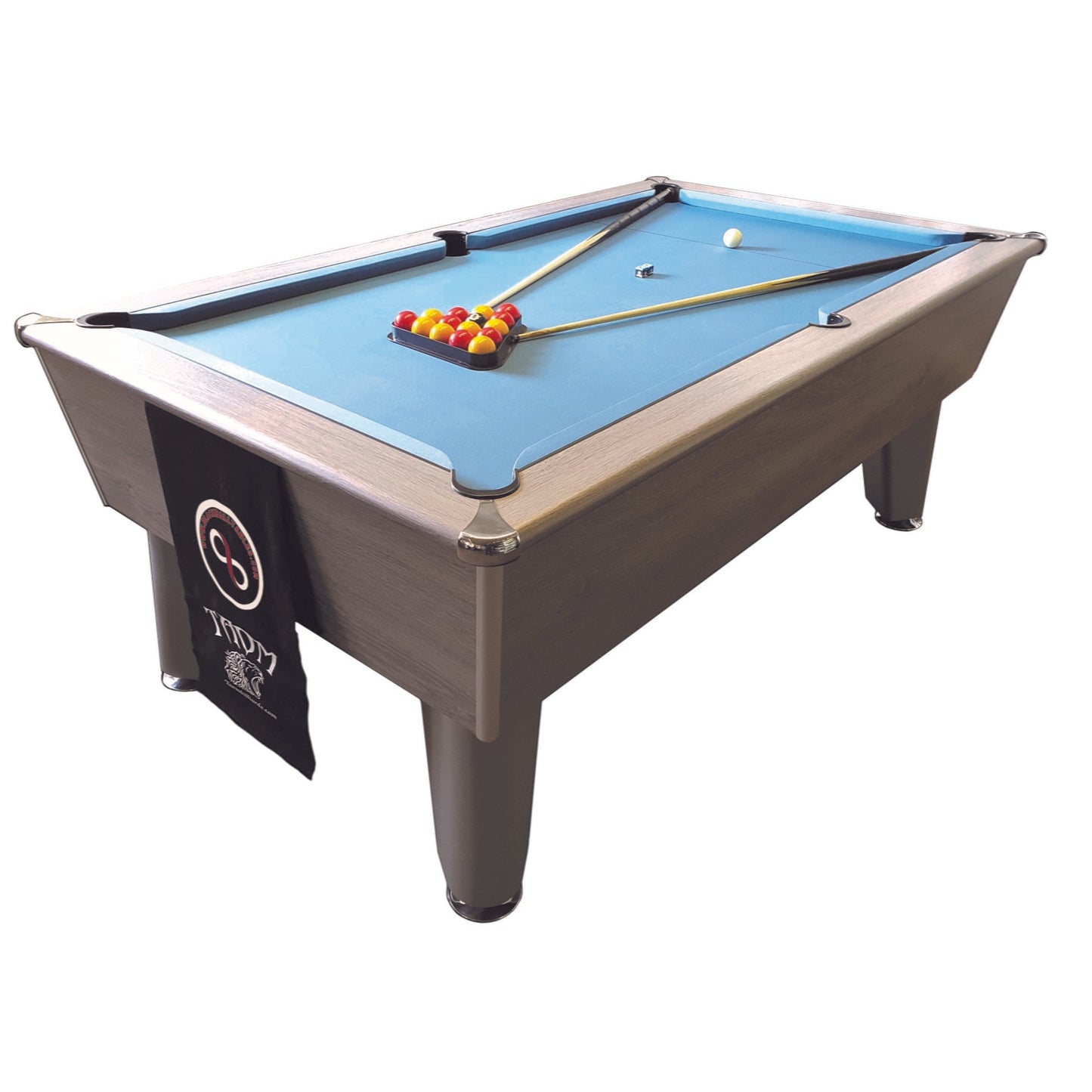 Blackball Elite Silver Oak Pool Table
