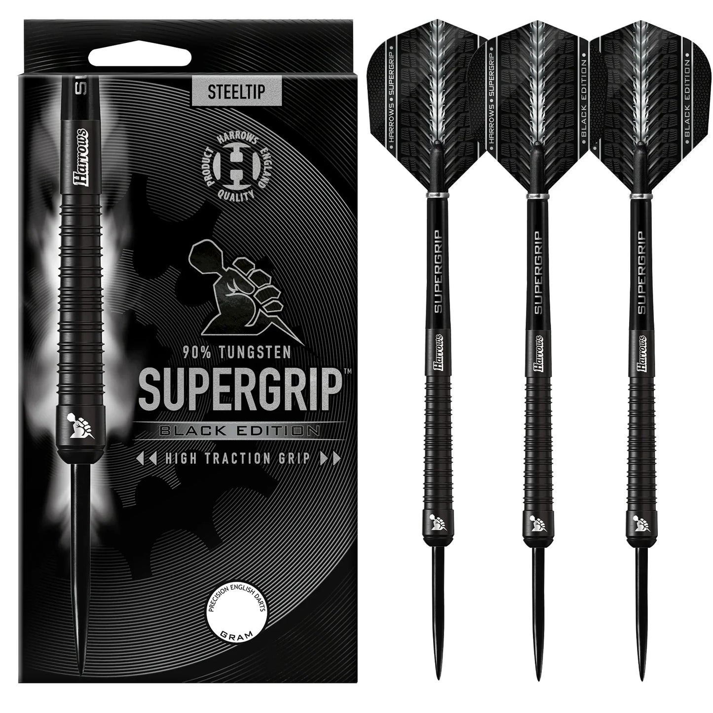 Harrows Supergrip Black Edition Darts