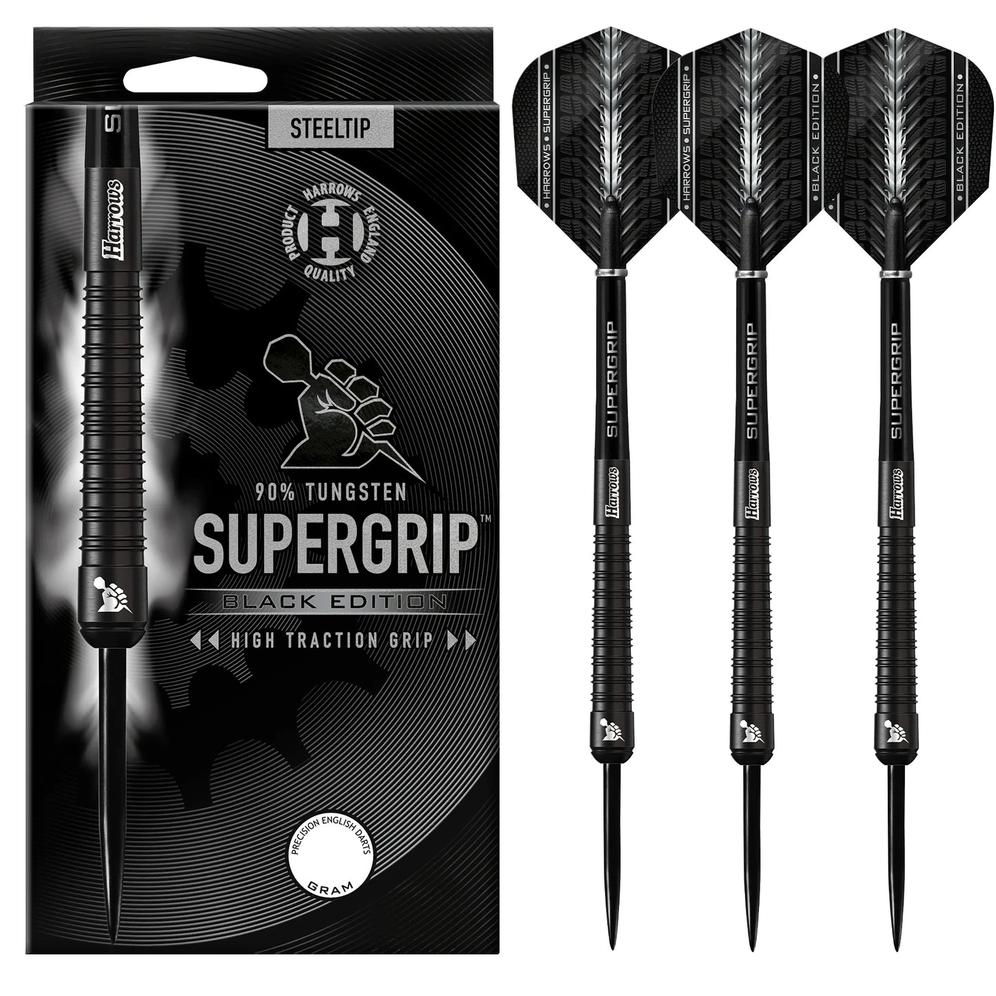 Harrows Supergrip Black Edition Darts