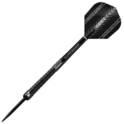 Harrows SUPERGRIP Black Edition 90% Tungsten Steel Tip Darts 24g