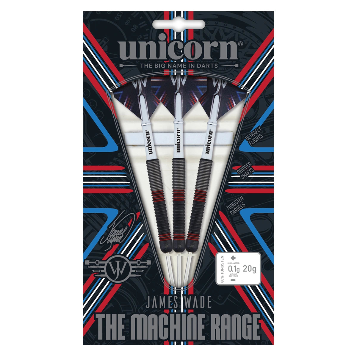 Unicorn The Machine James Wade 80% Tungsten 24g Darts
