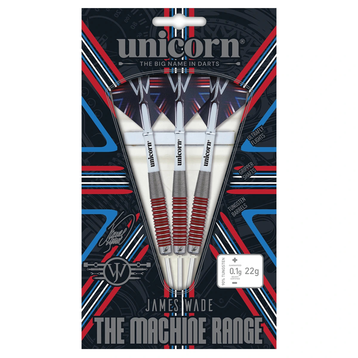 Unicorn The Machine James Wade 90% Tungsten 24g Darts