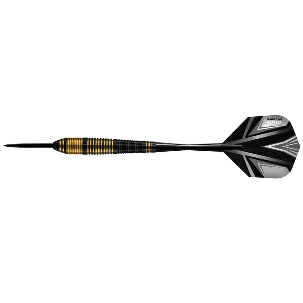 Harrows Vivid Brass Black 23g Darts