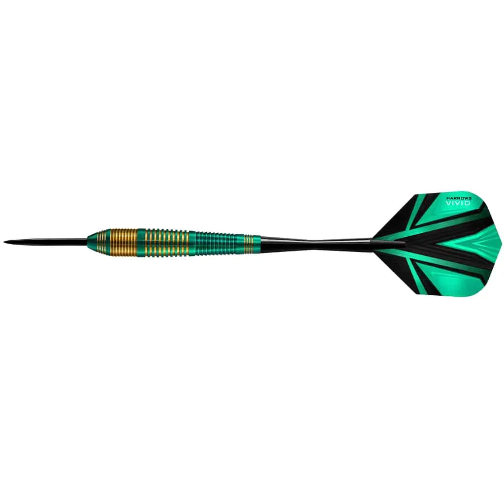 Harrows Vivid Brass Green 24g Darts