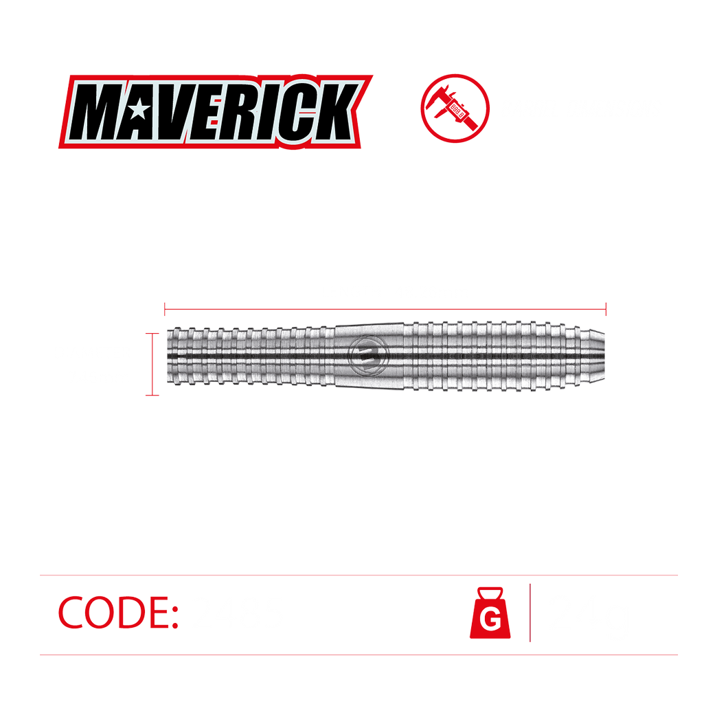 Winmau Maverick 80% Tungsten 24g Darts