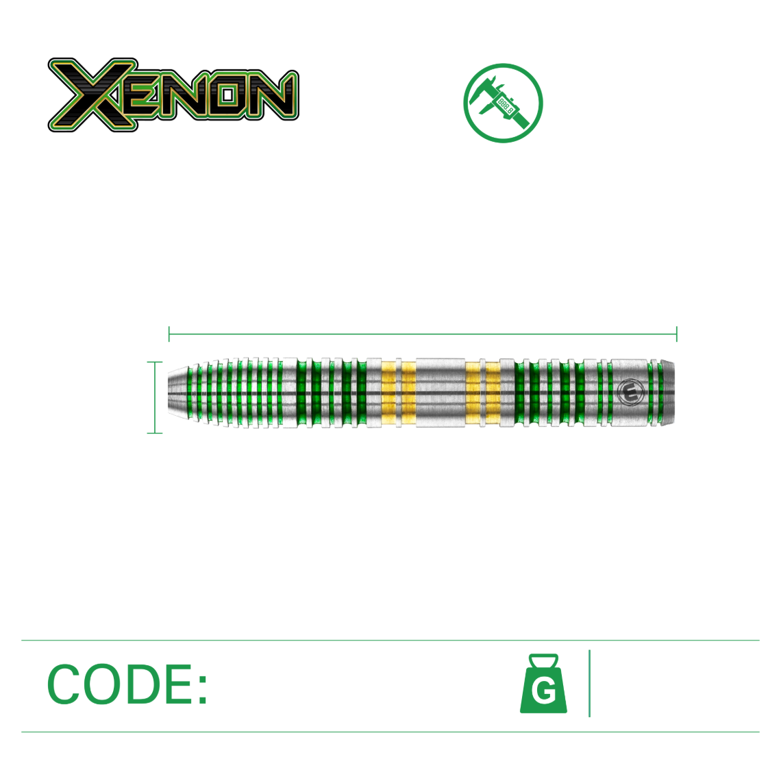 Winmau Xenon 90% Tungsten Darts