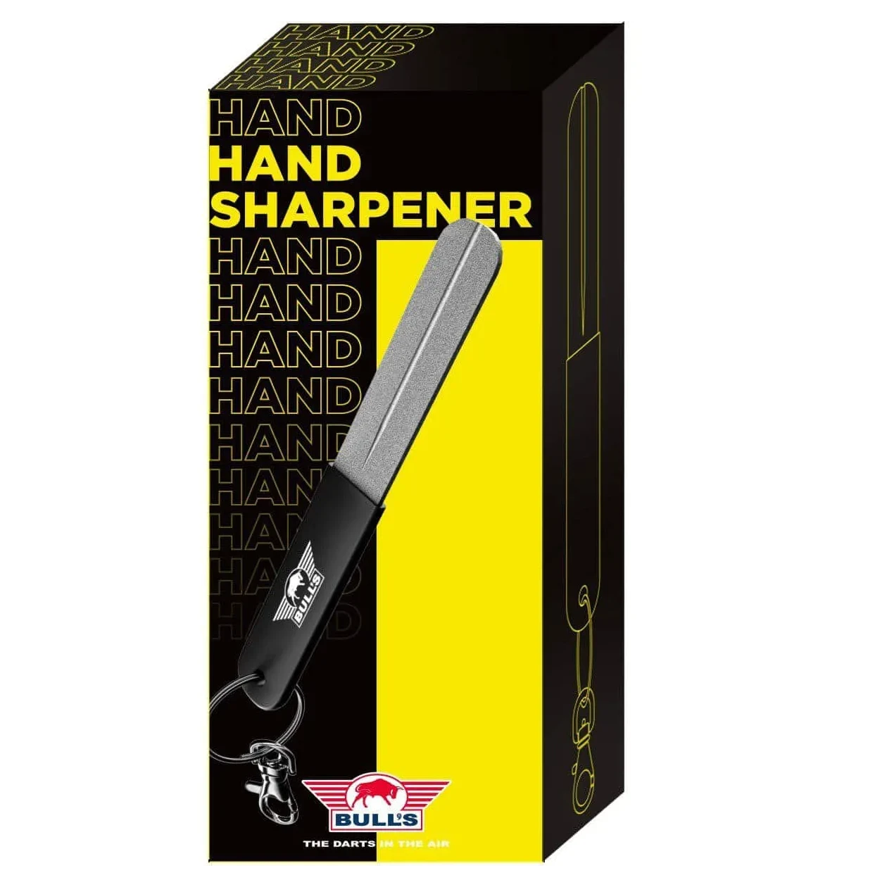 Bulls NL Grooved & Flat Hand Sharpener