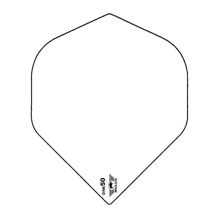 Bulls NL One50 White Plain "tiny logo" Dart Flight