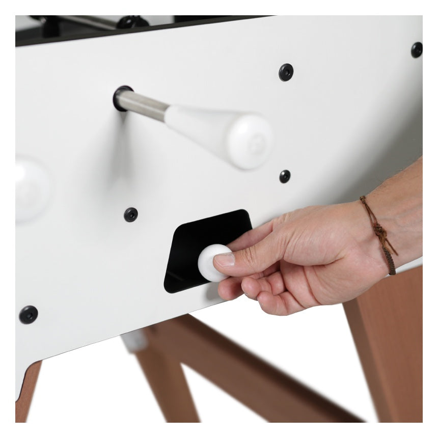 Cornilleau ORIGIN Outdoor Duo Football Table - White. Ball ejection