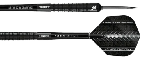 Harrows Supergrip Black Edition Darts Collection