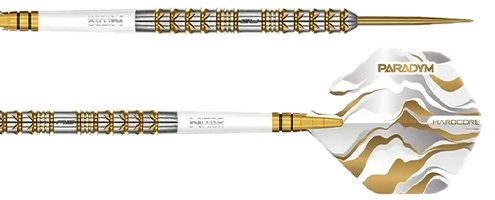 Red Dragon Paradym Gold & White Darts Collection