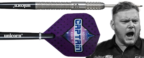 Unicorn Aden 'Captain' Kirk Darts Collection