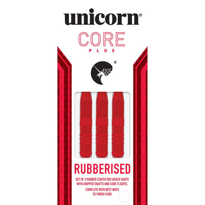 Unicorn Core Plus Rubberised Red 25g Darts