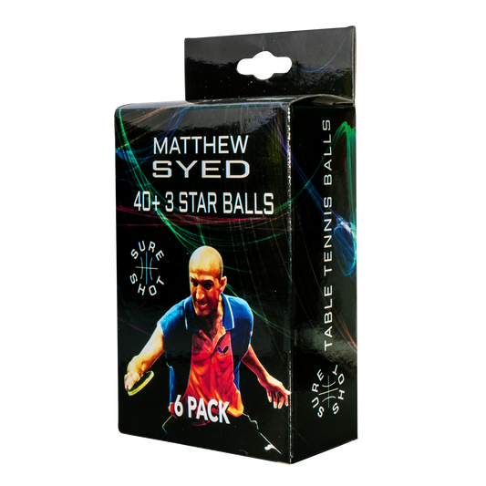 Sure Shot Matthew Syed 3 Star Balls - 6 Pack