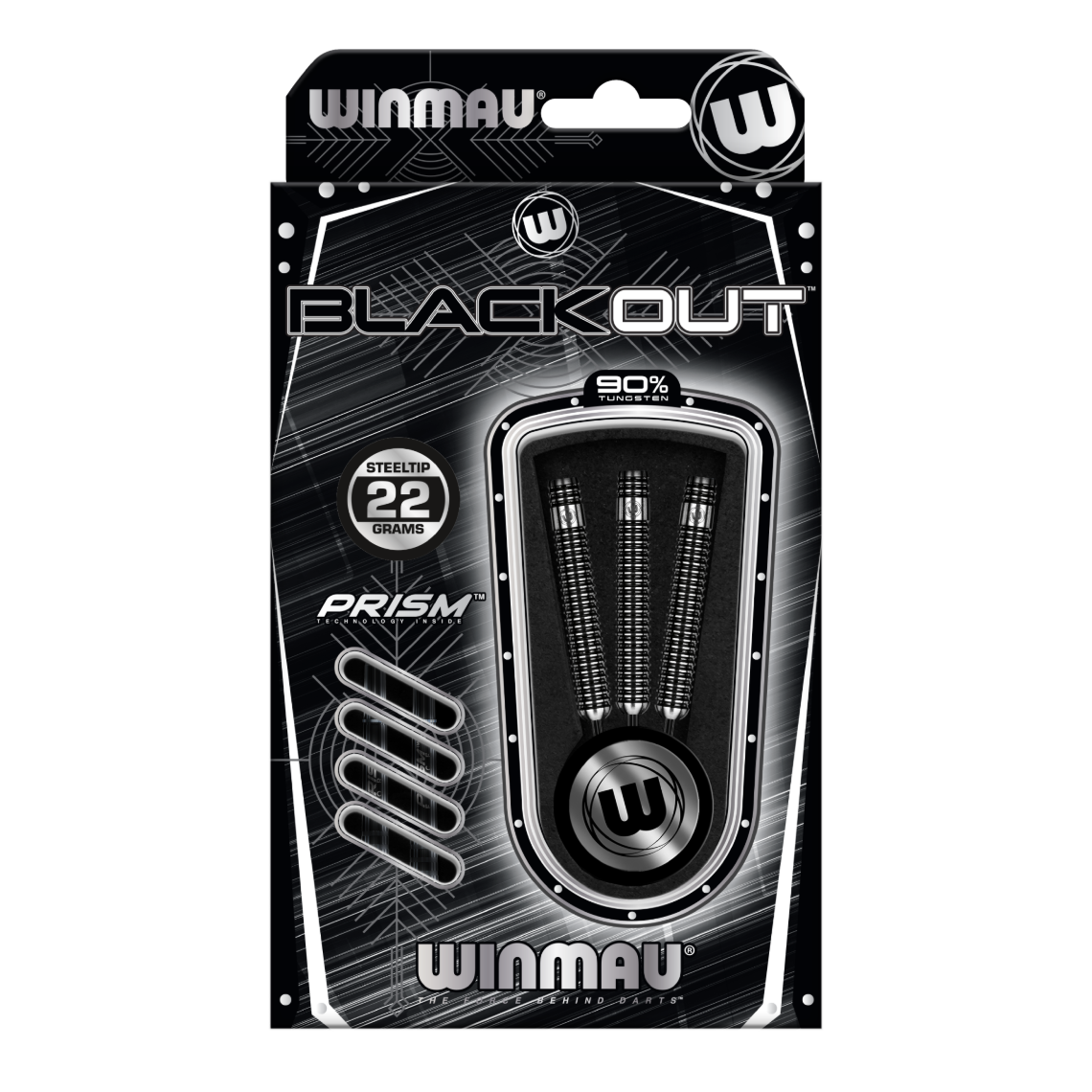 Winmau Blackout Straight Barrel Darts