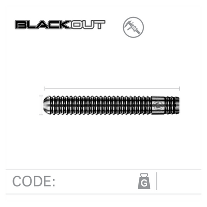 Winmau Blackout Straight Barrel Darts