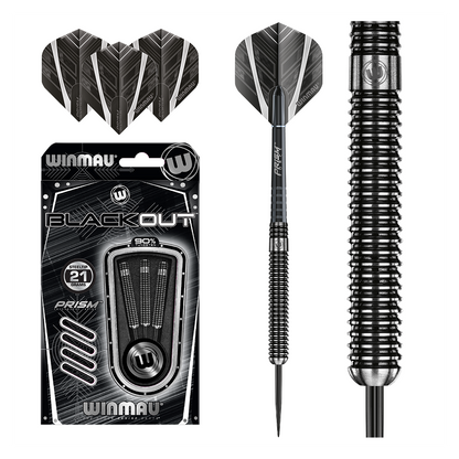 Winmau Blackout 90% Tungsten Alloy Darts 21g