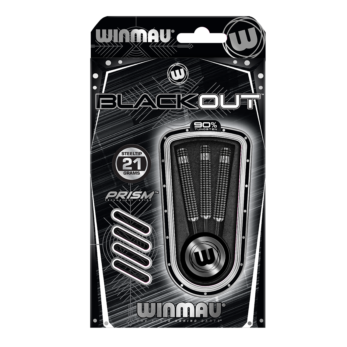 Winmau Blackout 90% Tungsten Alloy Darts 21g