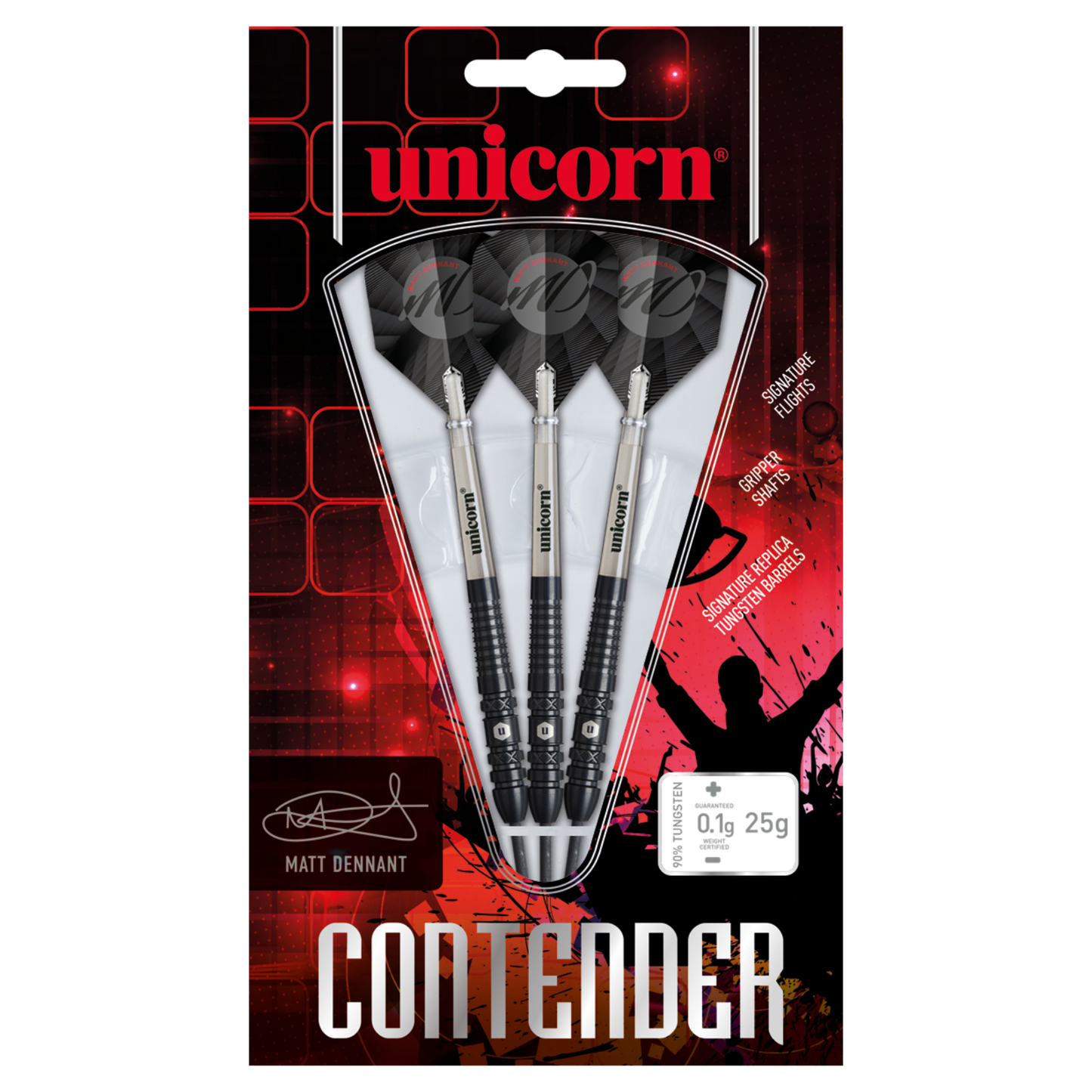 Unicorn Contender Matt Dennant 90% Tungsten 25g Darts