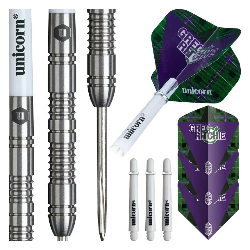 Unicorn Contender Greg Ritchie 95% Tungsten Steel Tip Darts