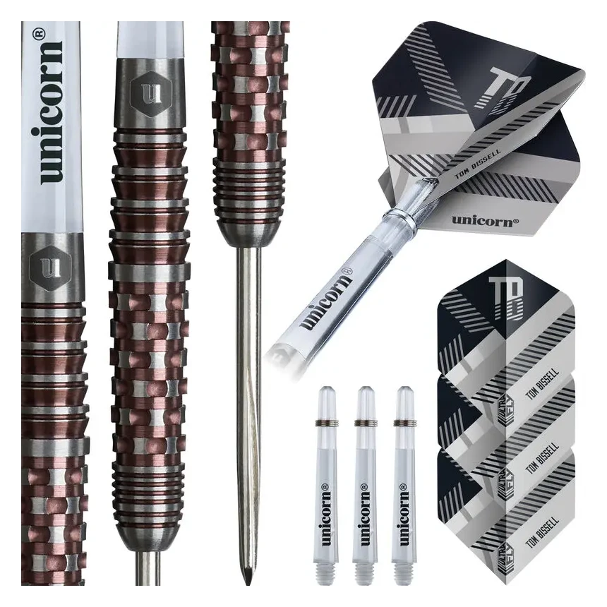 Unicorn Contender Tom Bissell 95% Tungsten Steel Tip Darts