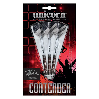 Unicorn Contender Tom Bissell 95% Tungsten Steel Tip Darts