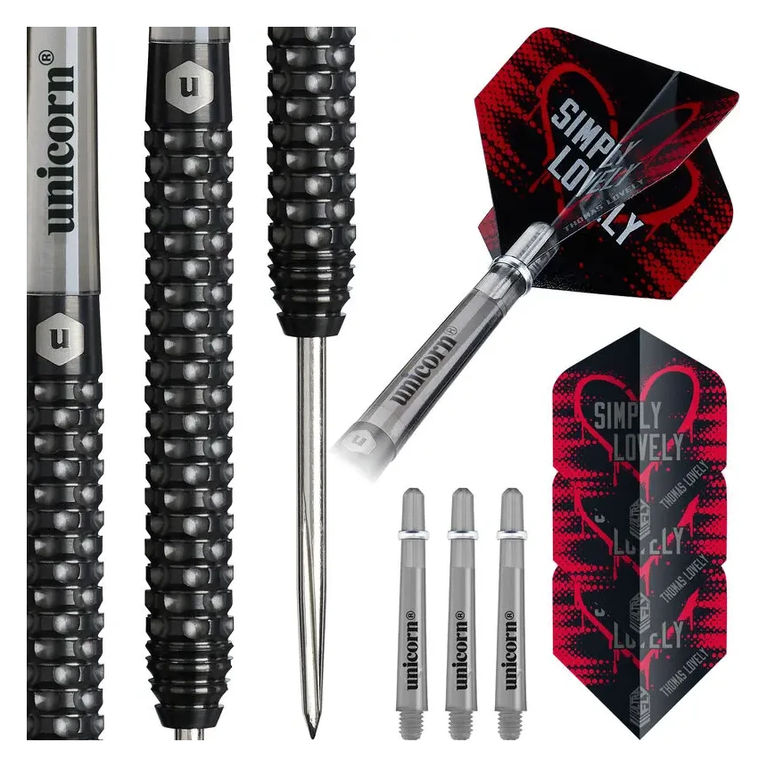 Unicorn Contender Thomas Lovely 90% Tungsten Steel Tip Darts