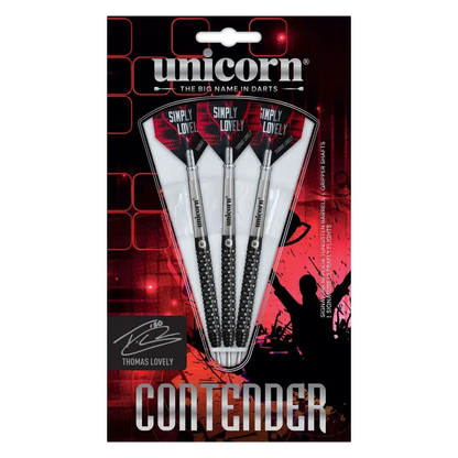 Unicorn Contender Thomas Lovely 90% Tungsten Steel Tip Darts