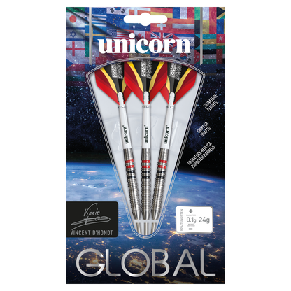 Unicorn Contender Vincent D'Hondt 90% Tungsten 24g Darts