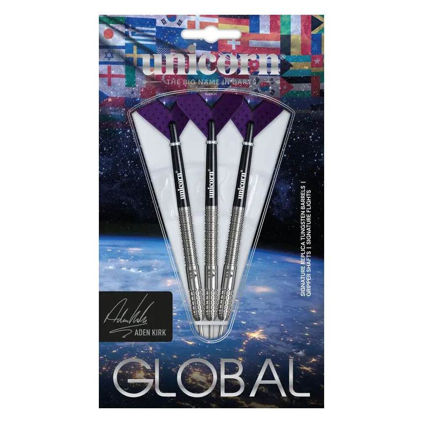 Unicorn Global Aden Kirk 90% Tungsten Steel Tip Darts 