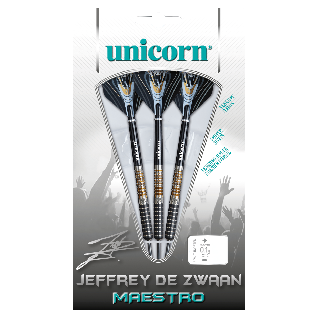 Unicorn Maestro Jeffrey De Zwaan Phase 3 90% Tungsten Darts