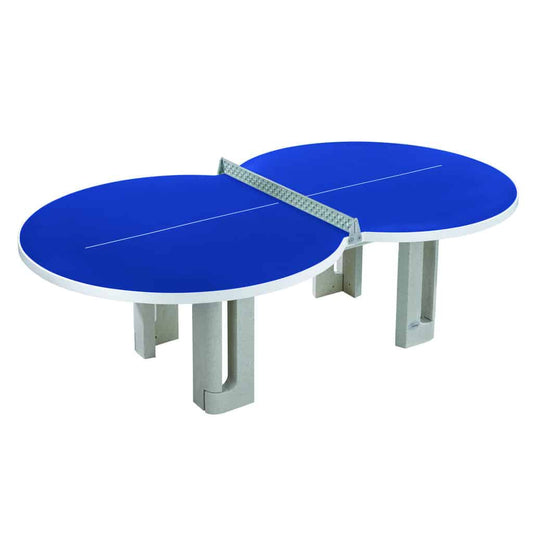 Butterfly Blue Figure 8 Concrete Table Tennis Table