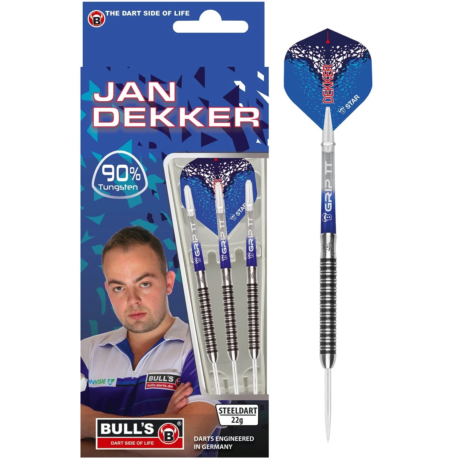 Bulls Jan Dekker 22g Steel Tip Darts