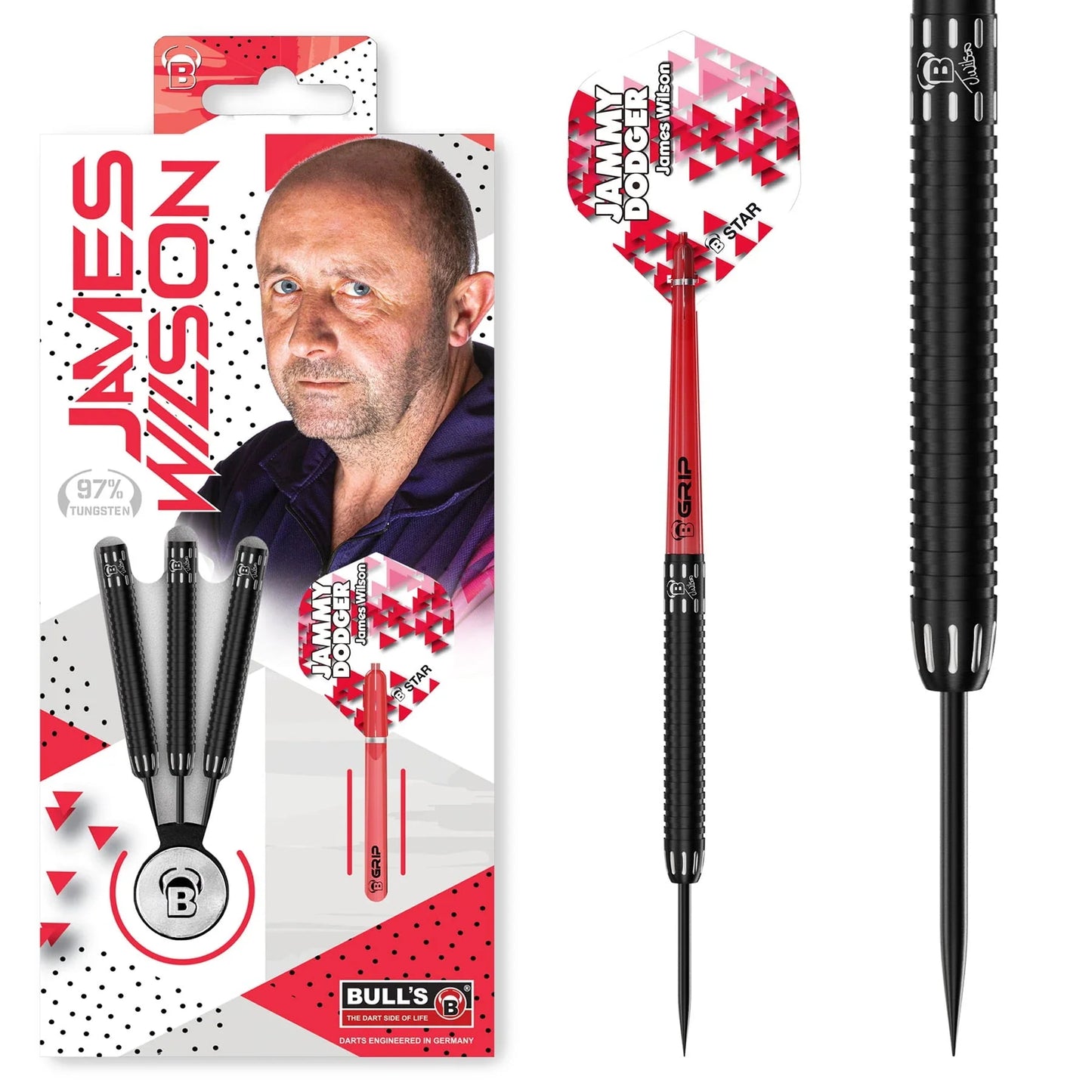 Bulls James Wilson 24g Steel Tip Darts