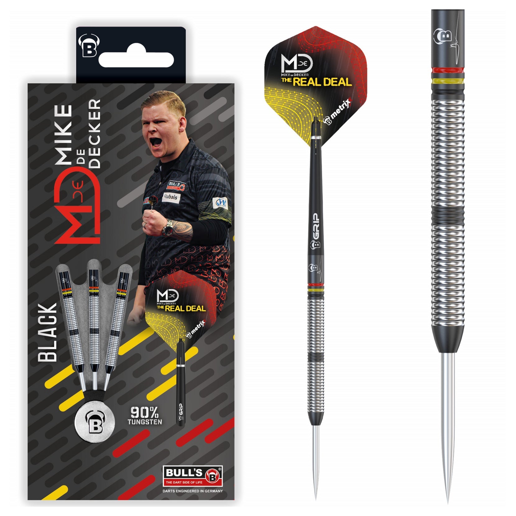 Bulls Mike de Decker Black Edition Steel Dart 