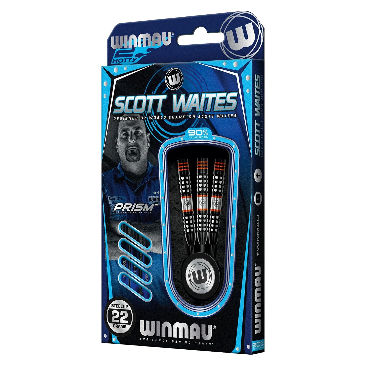 Winmau Scott Waites 90% Tungsten 22g Darts