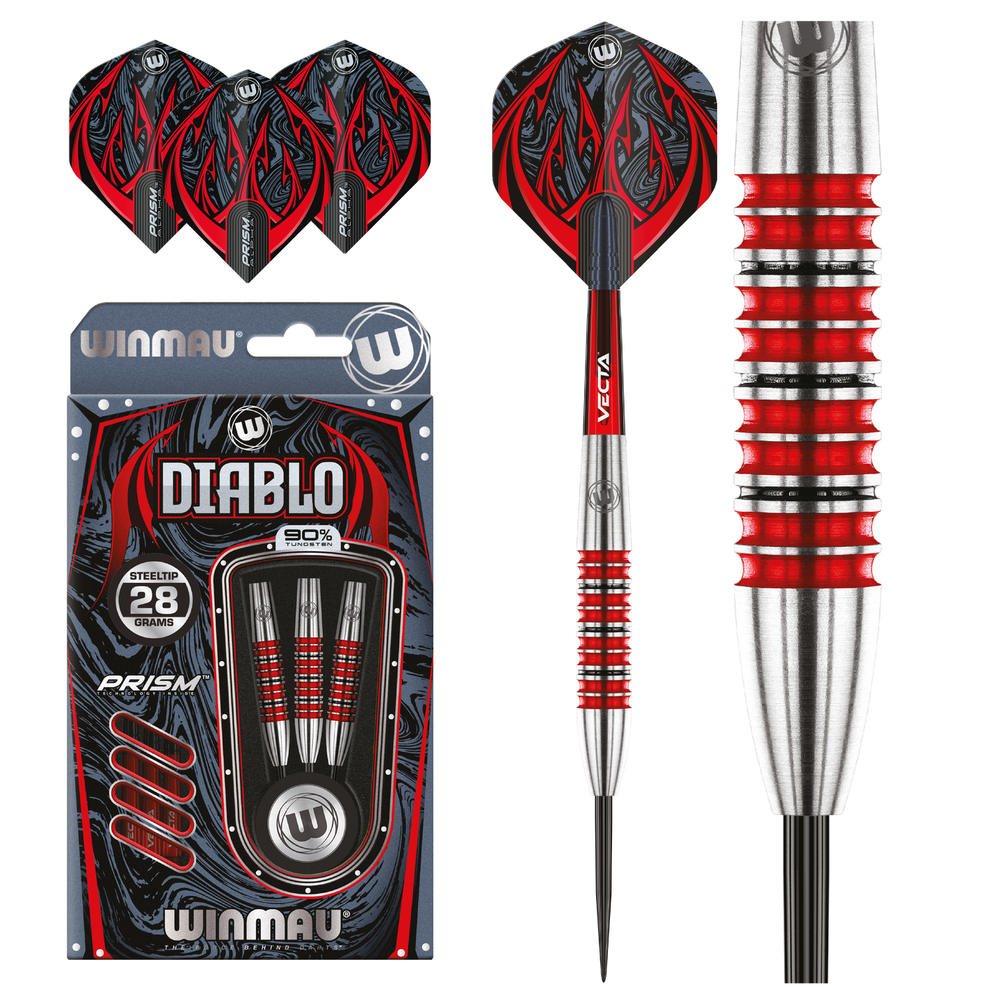 Winmau Diablo Torpedo 90% Tungsten Alloy Dart 28g