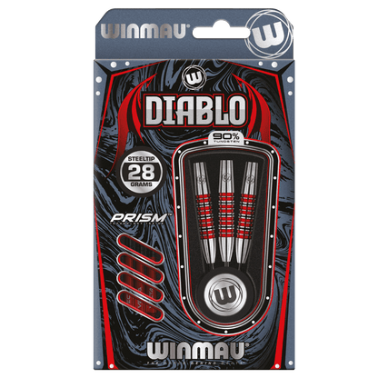 Winmau Diablo Torpedo Steel Tip Darts 28g Packaging