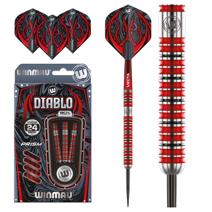 Winmau Diablo Parallel 90% Tungsten Alloy Dart 24g