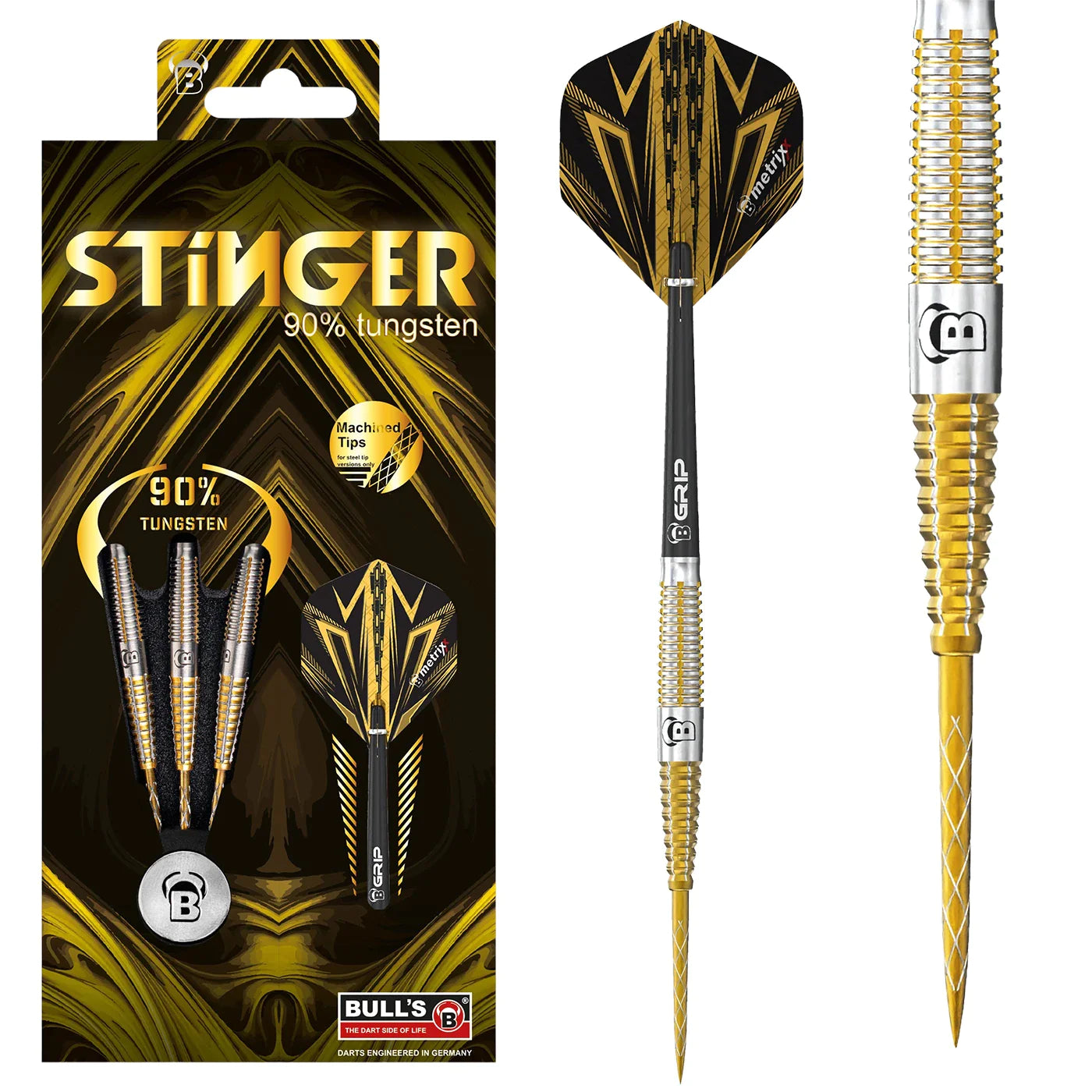 Bulls Stinger Gold Titanium 21g Steel Tip Darts