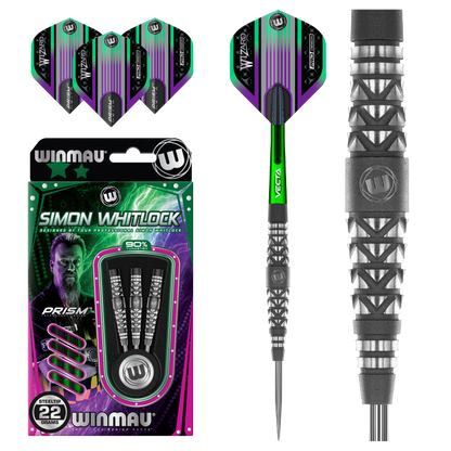 Winmau Simon Whitlock Shotblast 90% Tungsten Alloy Dart 22g