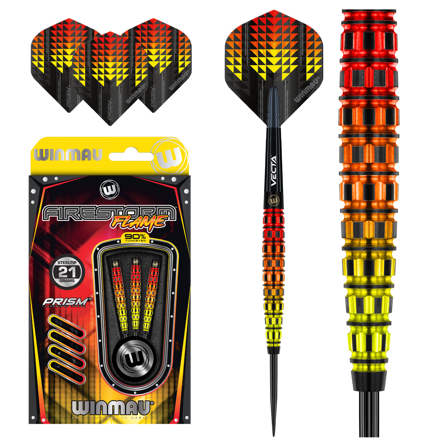 Winmau Firestorm Flame 90% Tungsten Alloy Dart 21g