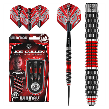 Winmau Dennis Priestley Diamond 3-Zero Steel Tip Darts 22g Package Contents