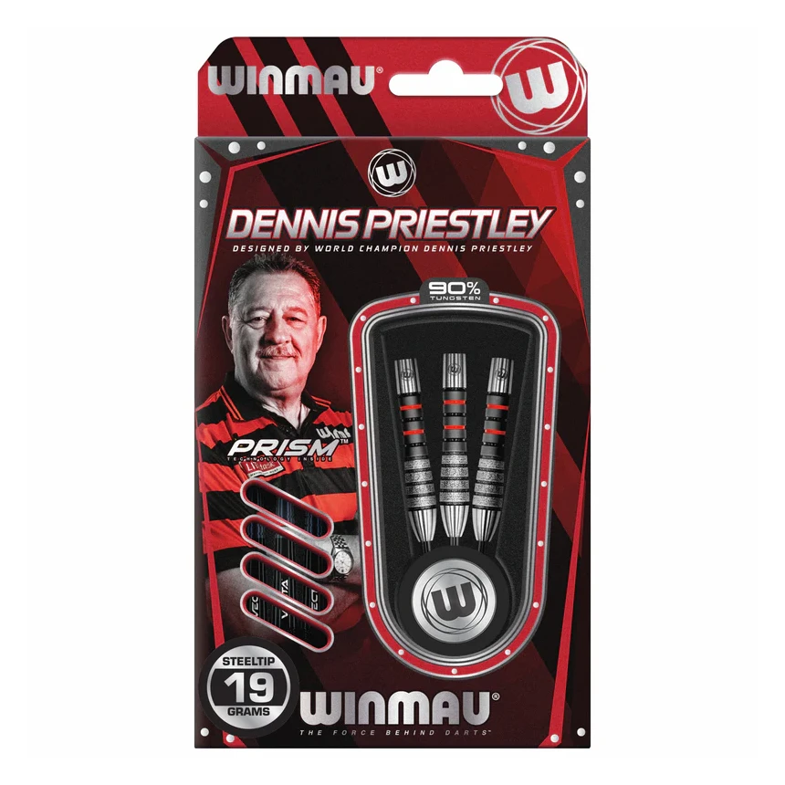 Winmau Dennis Priestley Diamond 3-Zero Steel Tip Darts 19g