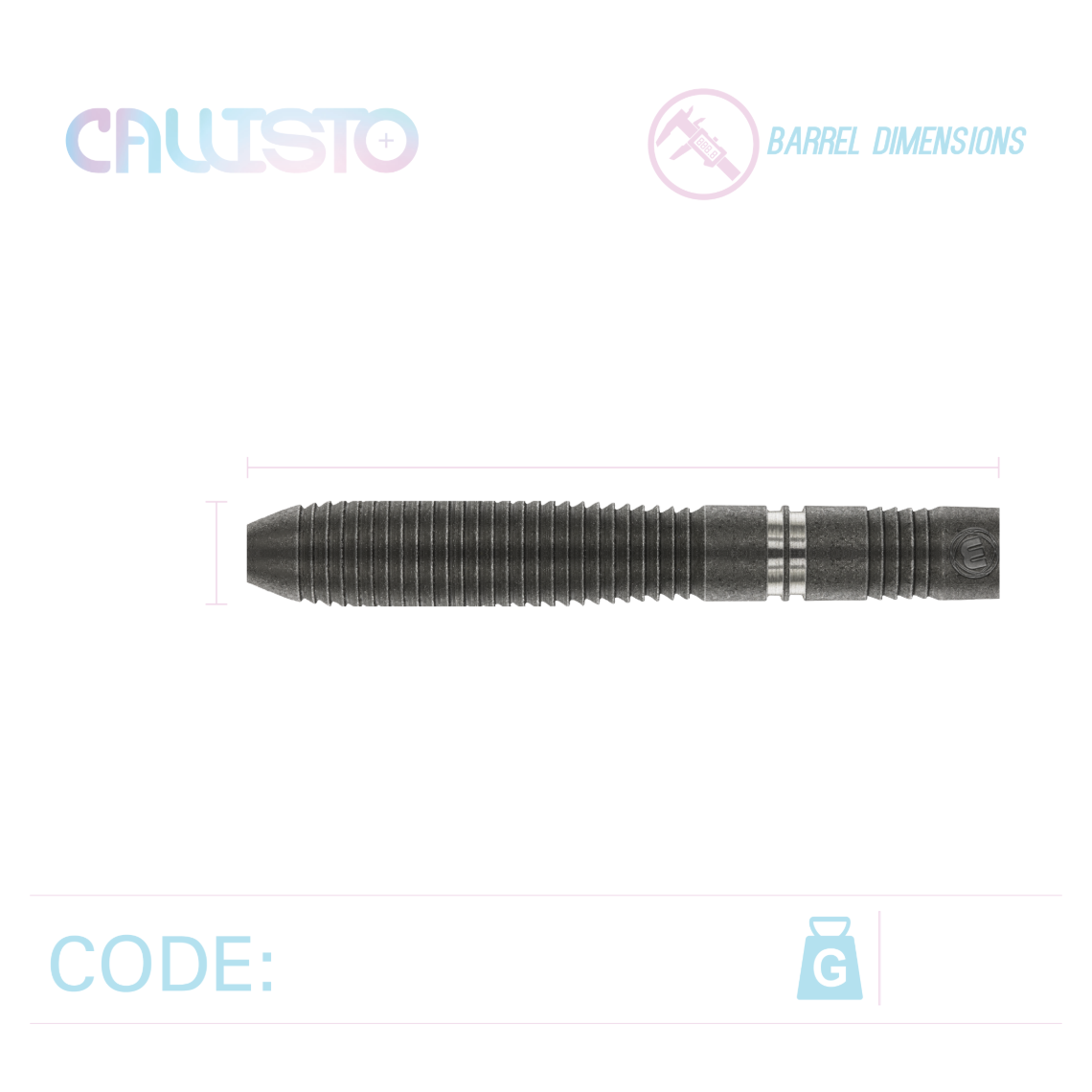 Winmau Callisto 90% Tungsten Darts