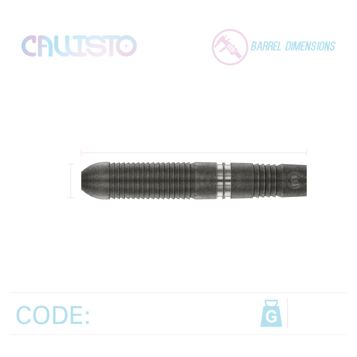 Winmau Callisto 90% Tungsten Darts