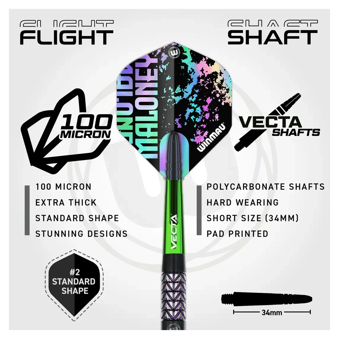 Winmau Mike Maloney Signature Series 1 | 90% Tungsten 