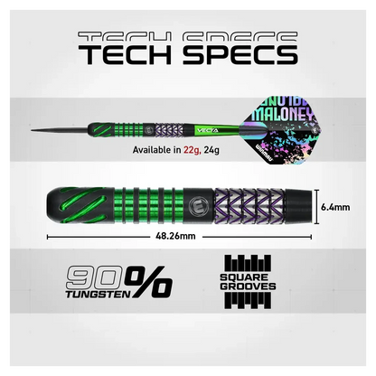 Winmau Mike Maloney Signature Series 1 | 90% Tungsten 22g specs