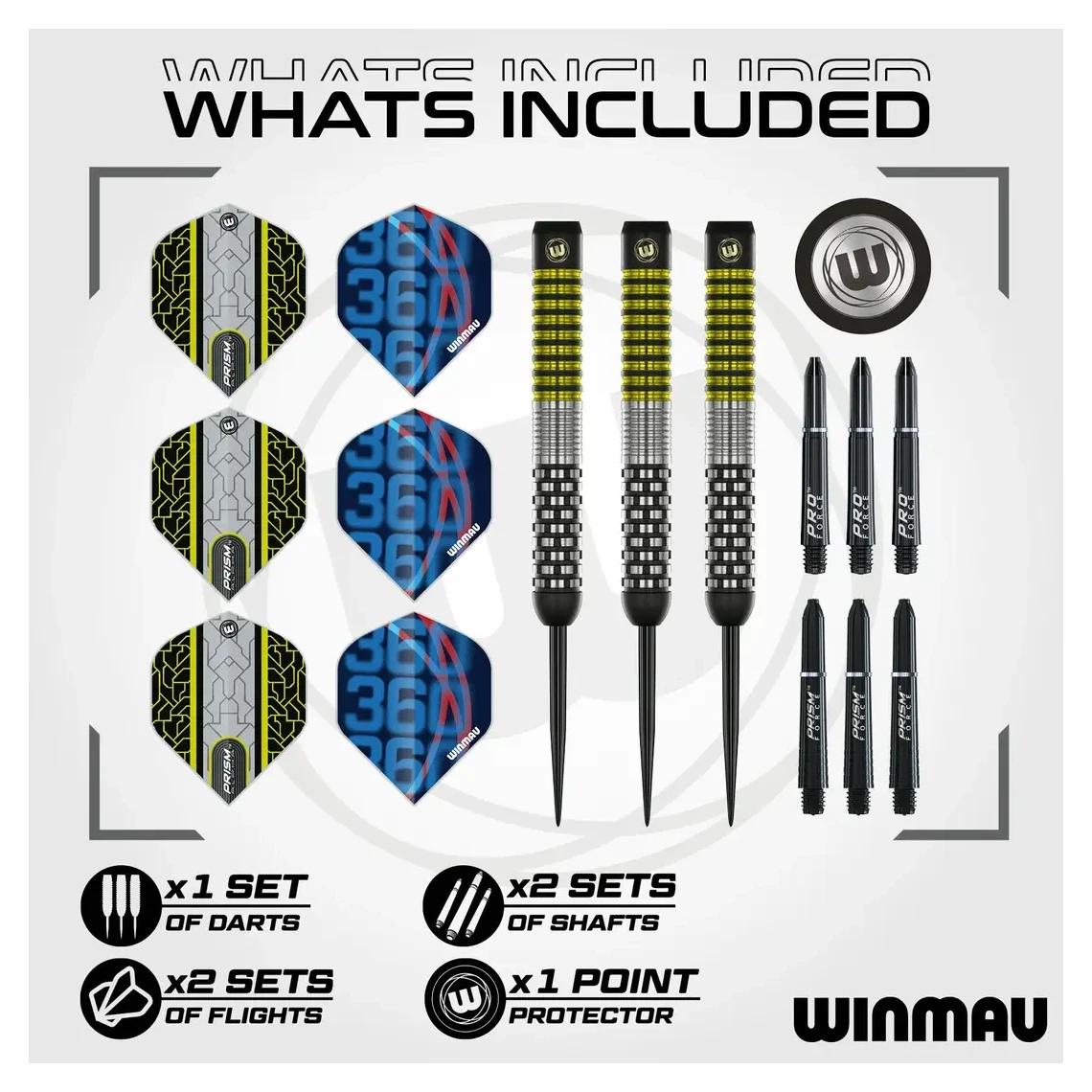 Winmau Cori Wiltshire Team 360 90% Tungsten Steel Tip Darts | 24g - Sherwood Sport