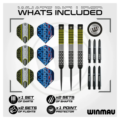 Winmau Cori Wiltshire Team 360 90% Tungsten Steel Tip Darts | 24g - Sherwood Sport